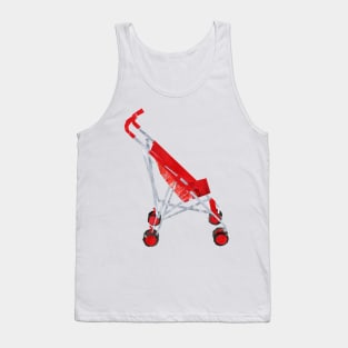 Red Pushchair Tank Top